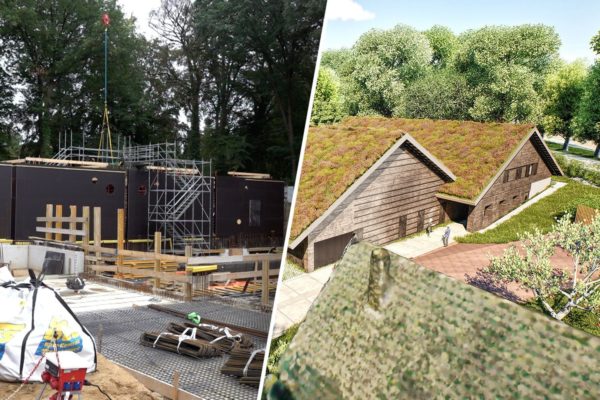 Het nieuwe drinkwaterproductiebedrijf staat in de steigers Foto: Omroep Gelderland en Vitens